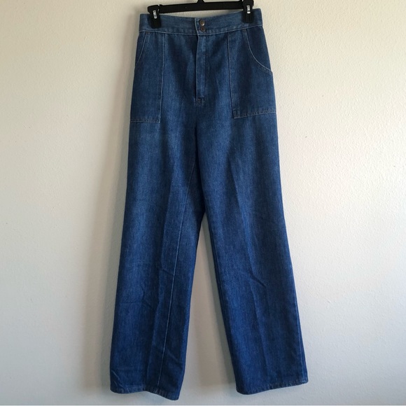 Sears Roebuck & Co Jeans the Fit Size 14 Approx Modern 4-6 Pants Elastic Ruched - Picture 1 of 7